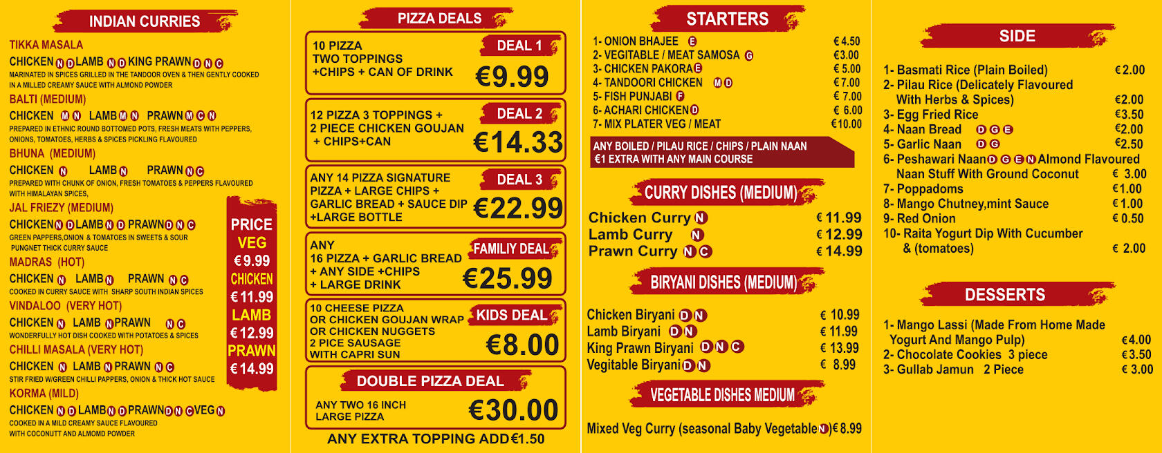 Original Mr. Kebab Waterford menu